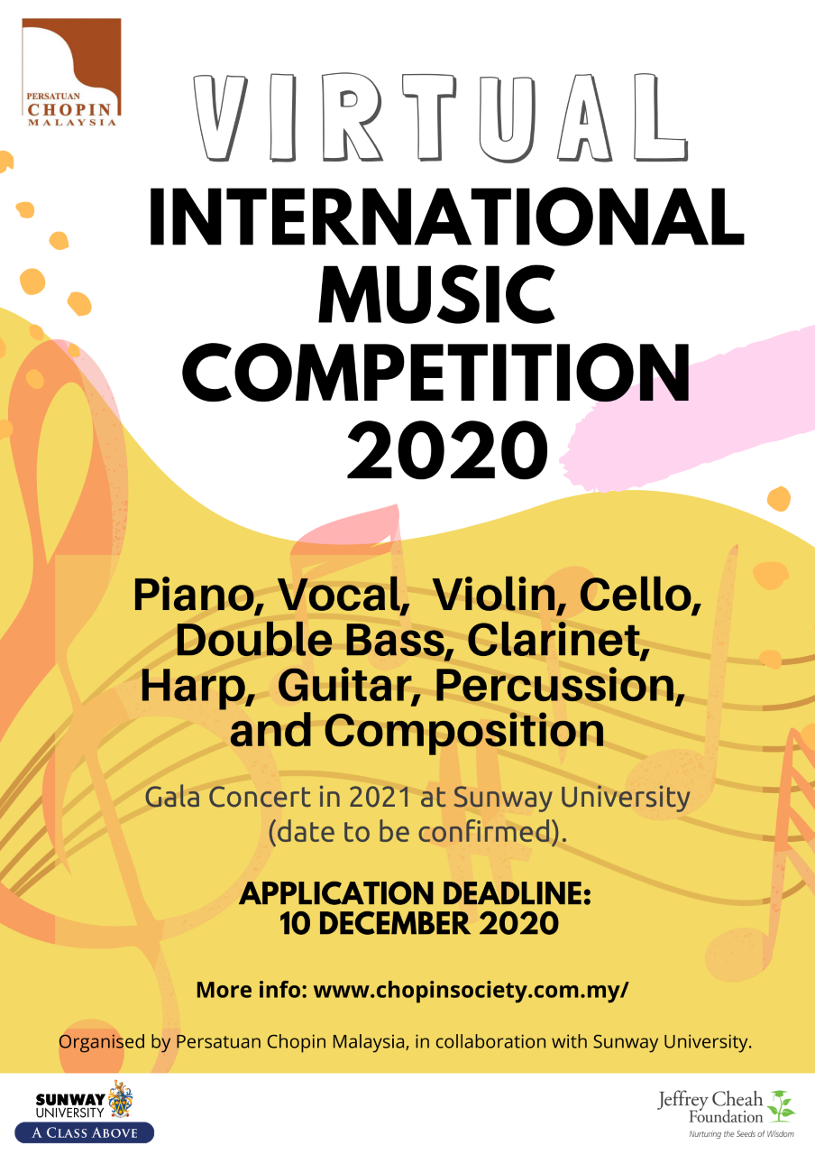 VIRTUAL INTERNATIONAL MUSIC COMPETITION 2020 Persatuan Chopin Malaysia